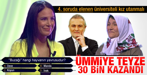 Milyoner'e damga vuran Ümmiye Teyze - Video