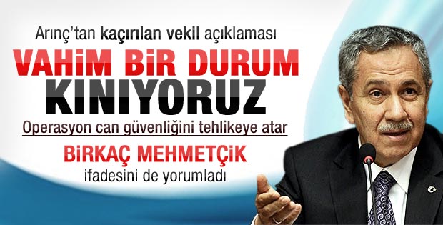 Arınç'tan Birkaç Mehmetçik yorumu