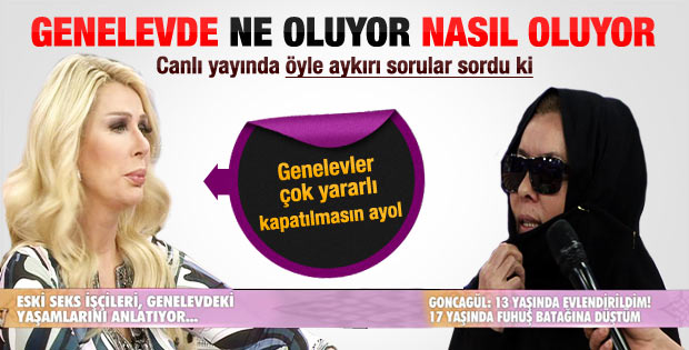 Seda Sayan'dan genelevde çalışan kadınlara aykırı sorular