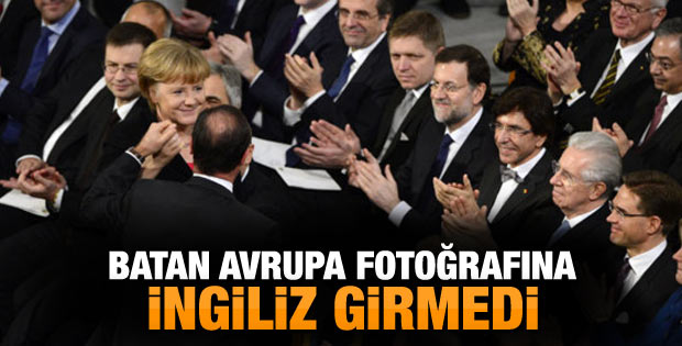 Nobel Ödülü alan AB fotoğrafına İngiltere girmedi