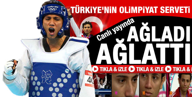Olimpiyat gururumuz Servet ağladı ağlattı