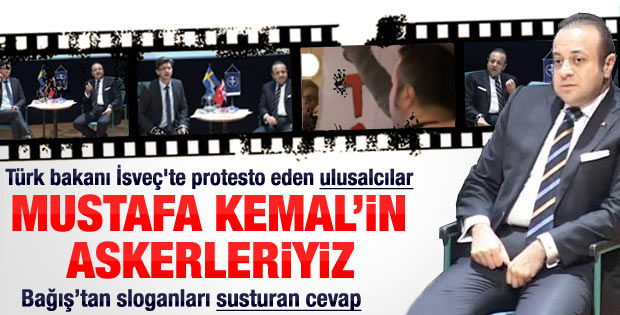 Egemen Bağış'a İsveç'te protesto