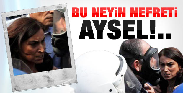 Aysel Tuğluk'un Diyarbakır'daki sinirli halleri