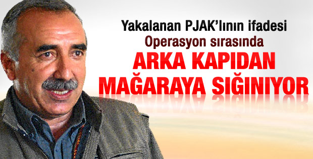 PJAK mensubu: Karayılan mağaraya sığınıyor