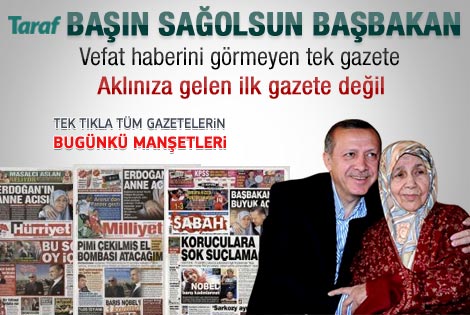 08 Ekim 2011 günün gazete manşetleri