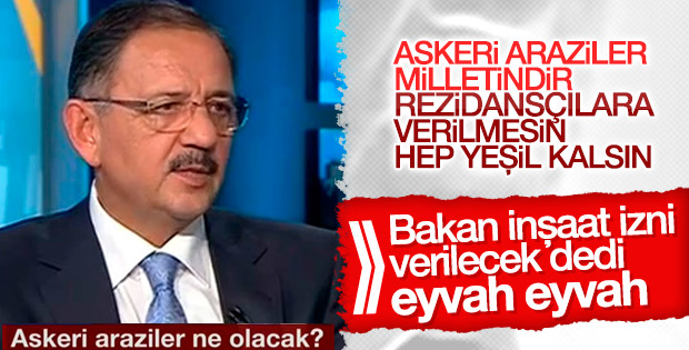 Askeri alanlar hep yeşil kalsın