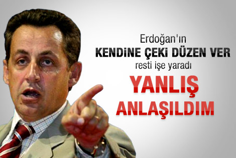 Sarkozy'den Türkiye'ye zeytin dalı