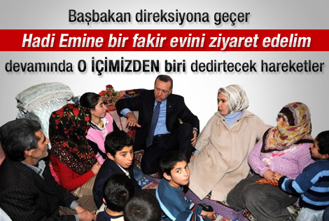 Erdoğan'dan fakir aileye gece ziyareti