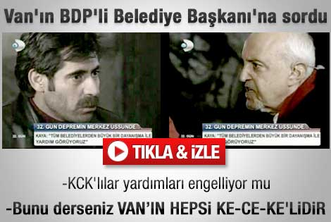 Birand Van'ın BDP'li Başkanı'na KCK iddiasını sordu