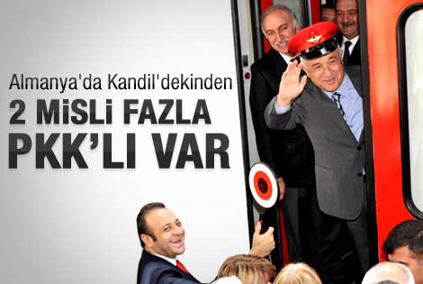 Cemil Çiçek: Almanya'da 2 misli PKK'lı var