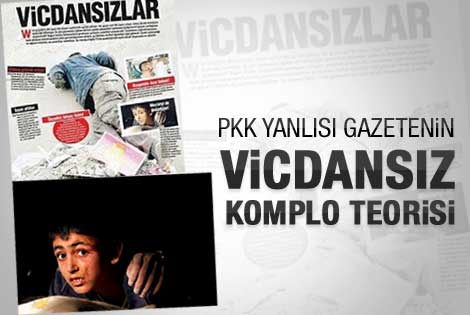 PKK yanlısı gazeteden vicdansızlar manşeti