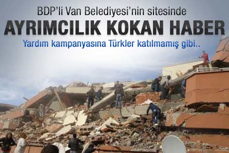 BDP'li Van Belediyesi'nden skandal ayrımcılık