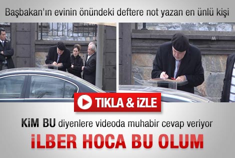 Ortaylı Başbakan'ın ziyaretçi defterini imzaladı