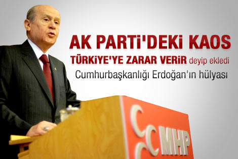 Bahçeli: Cumhurbaşkanlığı Erdoğan'ın hülyası