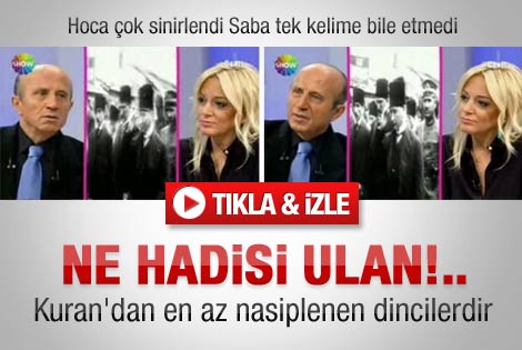 Yaşar Hoca Saba Tümer'le Bugün'de çok sinirlendi