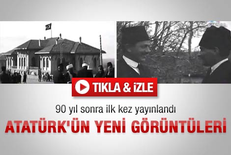 90 yıl sonra yayınlanan Atatürk görüntüleri