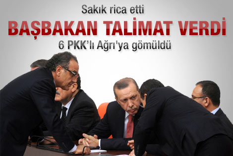 Sakık'ın Başbakan'dan yardım istediği 6 PKK'lı gömüldü