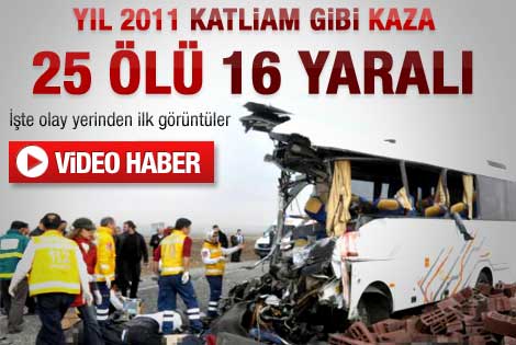 Diyarbakır-Batman karayolunda kaza: 24 ölü