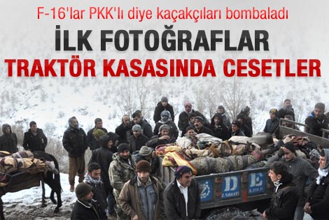 Uludere'de ölen köylülerin ilk görüntüleri
