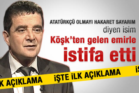 Mümtaz'er Türköne istifa etti