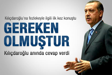 Erdoğan'dan fezlekeye ilk yorum