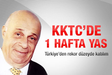 KKTC'de 1 haftalık yas
