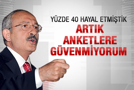 Kılıçdaroğlu: Anketlere güvenmiyorum