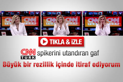 CNN Türk spikerini utandıran gaf - İzle