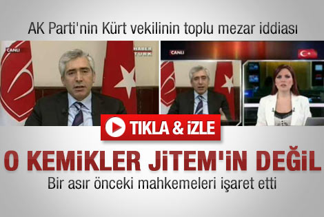 Diyarbakır'da çıkan kemikler JİTEM'in değil