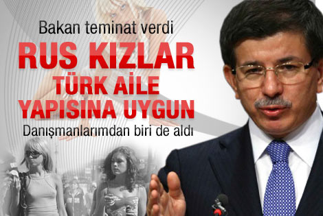 Bakan Davutoğlu: Rus kızlar Türk aile yapısına uygun