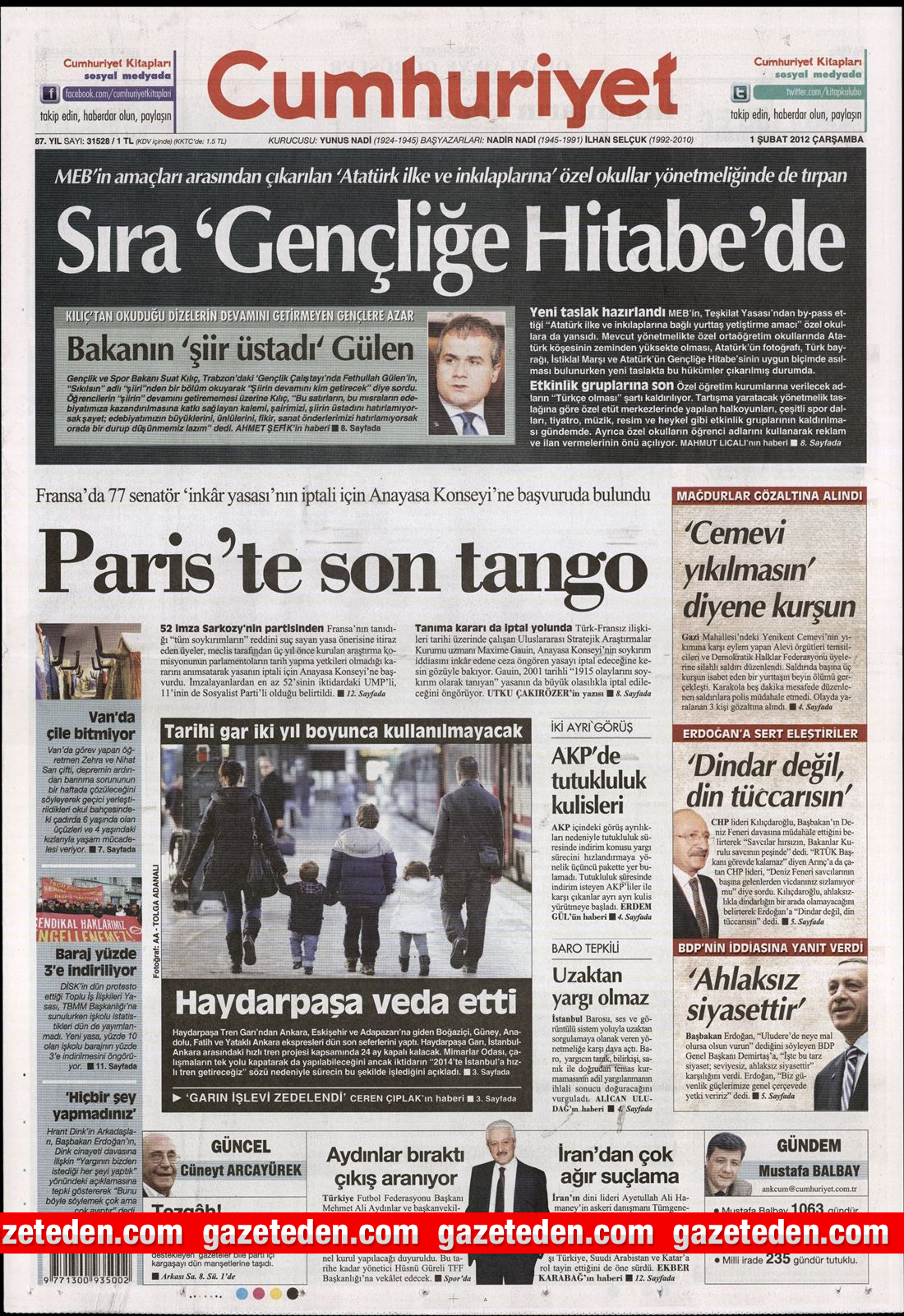 Gençliğe hitabe kaldırılıyor iddiası