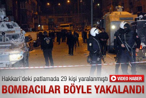 Hakkari bombacıları yakalandı - izle