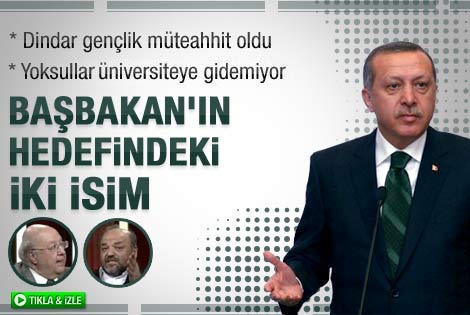 Erdoğan'ın Tarafsız Bölge'de eleştirdiği iki isim