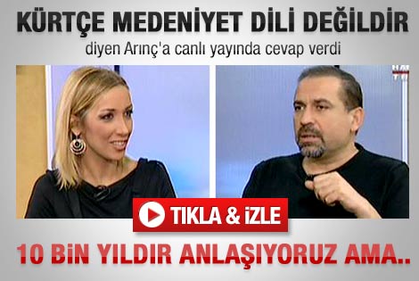Erdoğan'dan Arınç'a Kürtçe tepkisi - izle