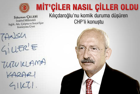 Çiller gafına yol açan o not
