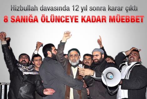Hizbullah davasında müebbet kararı
