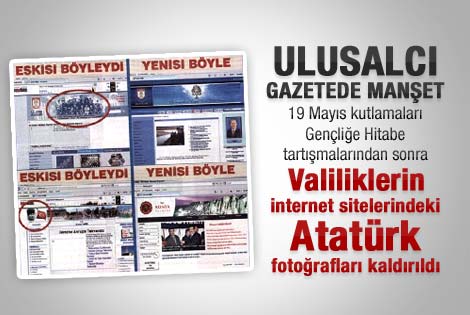 Sözcü Gazetesi'nin Atatürk ayrıntılı manşeti