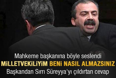 Sırrı Süreyya ile mahkeme başkanı birbirine girdi