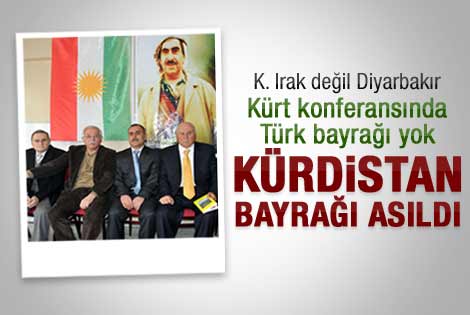 Barzani Diyarbakır'a bayrak çekti