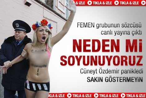 Femen kızları Türkiye'de - Video