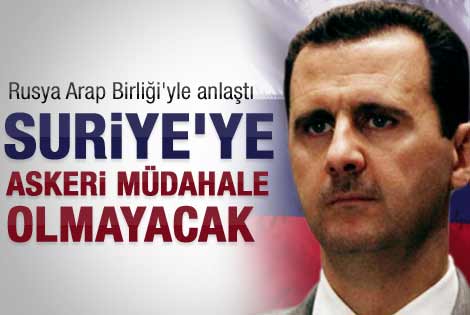 Rusya ve Arap Birliği'nden Suriye anlaşması
