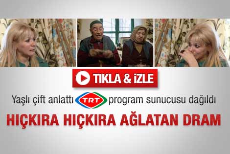 TRT sunucusunu hüngür hüngür ağlatan dram
