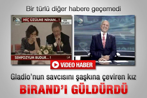 Çaresiz çevirmen Birand'ı güldürdü - Video