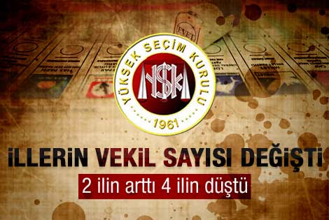 YSK illerin milletvekili çıkarma sayısını açıkladı