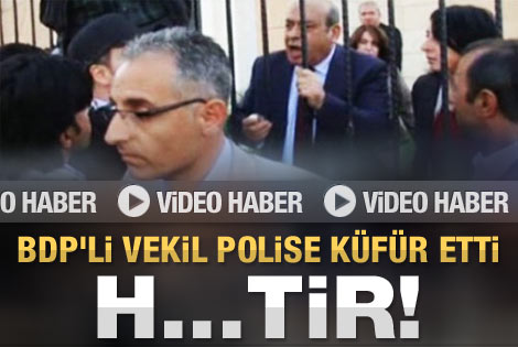 Hasip Kaplan polise hakaret etti