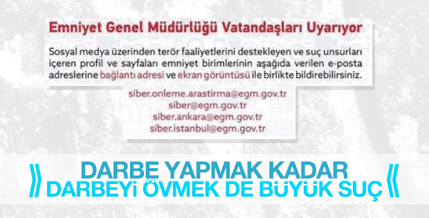 Darbeye kalkışanlar gibi övenler de cezasını çekecek