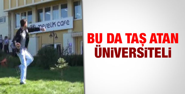 Eskişehir Üniversitesi'nde gruplar arasında taşlı saldırı