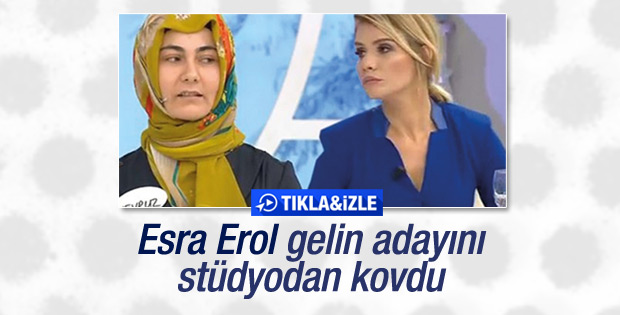 Gelin adayı Esra Erol'u kızdırdı