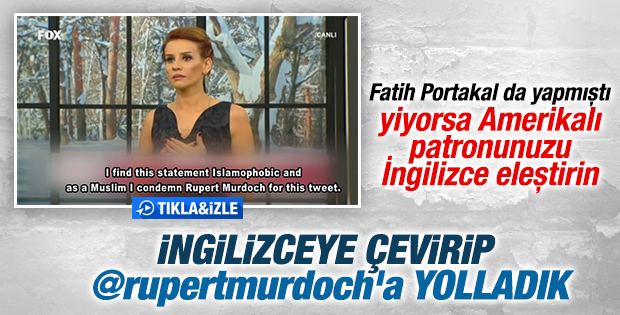 Esra Erol patronu Murdoch'ı eleştirdi İZLE