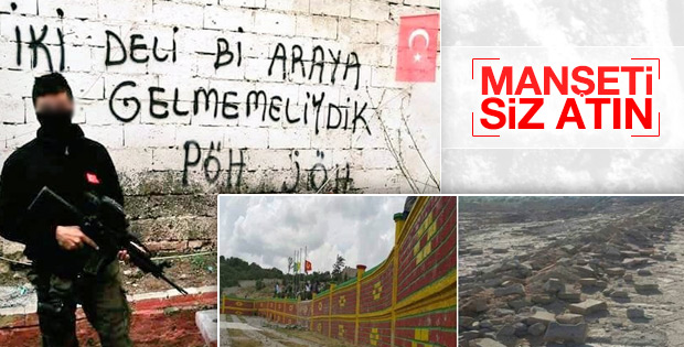 Lice'de PKK mezarlığı yıkıldı
